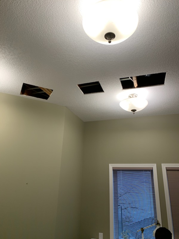 3 open hole ceiling lights