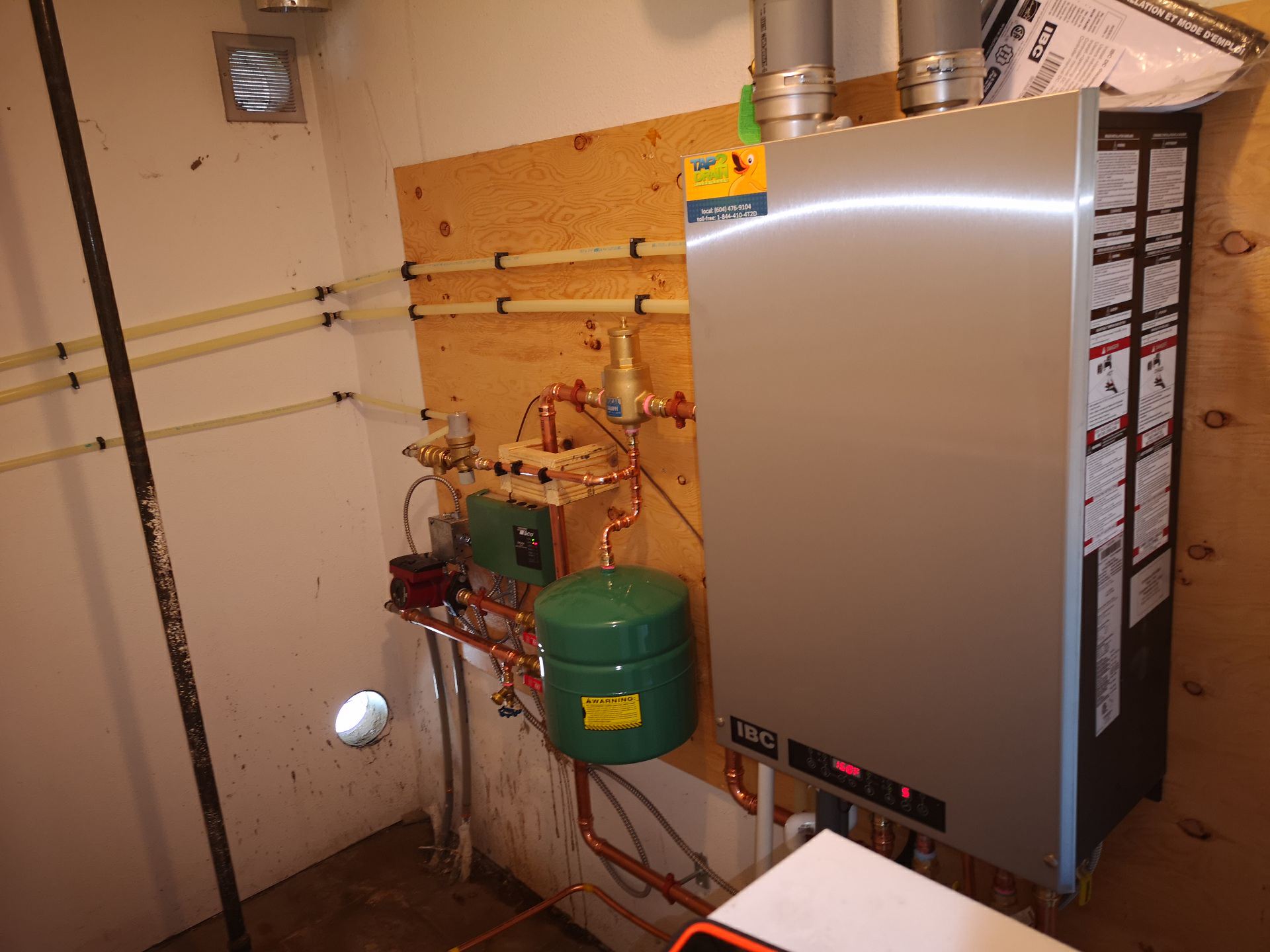 Boiler System is installed in a room - Tap2Drain Plumbing Services